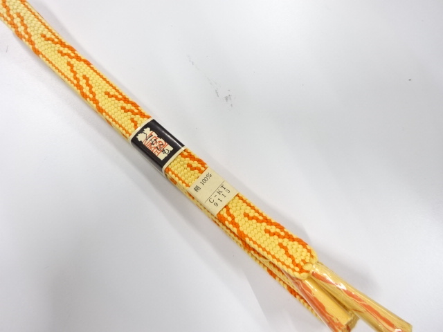 未使用品　正絹　手組帯締め